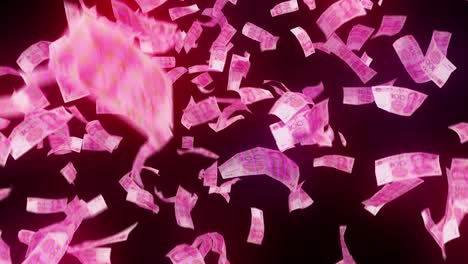 Geld-Neon-80er-Drahtgitter-Fallender-Yuan-Arcade-Gewinnen-China-Währung-Lass-Es-Regnen-4k